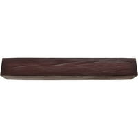 Ekena Millwork 6 W 8 h 10'l 3-strana Riverwood Endurathane Fau Wood Strop Grep, Premium trešnja