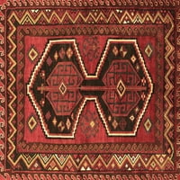 Tradicionalni perzijski tepisi za sobe s kvadratnim presjekom u smeđoj boji, kvadrat 6 stopa