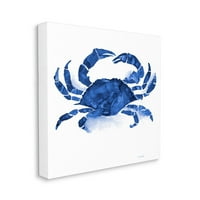 Stupell Industries Detaljan rakovi divljih životinja plavi ocean morski život galerija zamotana platno za tisak zidne umjetnosti,