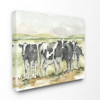 Stupell Industries krava pašnjak farmi krajolik akvarel akvarel akvarel platna zidna umjetnost Ethana Harpera, 24 30