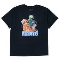 Dječja majica s reljefnim printom Naruto Shippuden iz animea za dječake Sasuke Kakashi