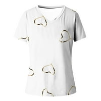 Donje rublje / osnovni vrhovi za žene, ležerni seksi vrhovi s izrezom u obliku slova u i kratkim rukavima, ugodne bluze, modne lijepe