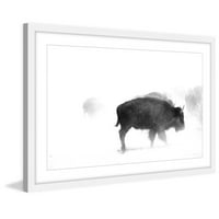 Marmont Hill Buffalo magla uokvireni ispis slike