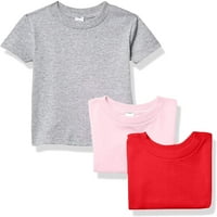 pamučna majica kratkih rukava s kratkim rukavima majica s okruglim vratom od dresa crveno-ružičasti vrijesak