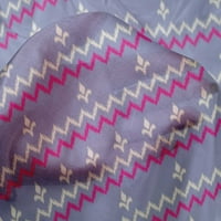 Jednobojna svilena prugasta tkanina s printom ševron Ikat širine dvorišta