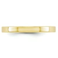lagani ravni zaručnički prsten od žutog zlata od 10k, veličina melee-1 MELEE025-14