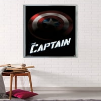 Comics of the comics-Captain America-plakat na zidu sa štitom, 24 36