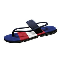 Muške ravne sandale od Japanke bez kopča sandale za plažu tange lagane Ležerne cipele u zatvorenom i na otvorenom ljetne plave 8