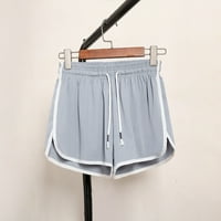 Ženske hlače Plus veličine s udobnim vezicama, Ležerne hlače s elastičnim pojasom i džepom, labave kratke hlače