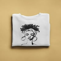 African Young Woman Skica Paint Sweatshirt Women -Sliku od Shutterstock, Female Small