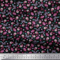 Japanska Tkanina od krep-satena od tkanine s umjetničkim otiskom paisle i cvjetnim uzorcima širine dvorišta