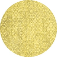 Tvrtka alt pere u stroju okrugle jednobojne žute moderne unutarnje prostirke, okrugle 8 inča