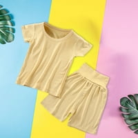 Slatki ljetni Komplet odjeće za djevojčice, dječja pidžama od čistog pamuka, gornji dio prilagođen koži za djecu srednje i mlađe