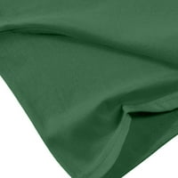 Ženske majice s printom, jednobojne bluze kratkih rukava za žene ispod $ Plus veličina, Zelena 14