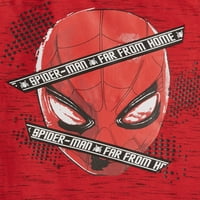 Marvel Spider-Man Boys grafički dvobojni majica s kratkim rukavima
