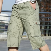Muške hlače, muške ljetne Ležerne sportske kratke hlače za fitness i izgradnju tijela s džepovima i printom, hlače