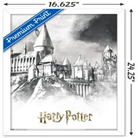 Čarobni svijet: Hari Potter-ilustrirani plakat na zidu Hogvartsa, 14.725 22.375