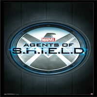 Marvel Comics TV - Marvelovi agenti S.H.I.E.L.D. - Poster zida logotipa s drvenim magnetskim okvirom, 22.375 34