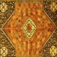 Tradicionalni pravokutni perzijski tepisi u žutoj boji za prostore tvrtke, 8' 10'