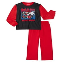Pidžama Set za spavanje s dugim rukavima, gornji dio i hlače od 2 komada, veličine 4-12