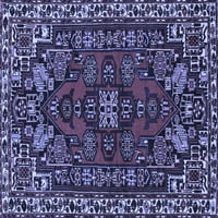 Tvrtka alt pere u stroju pravokutne tradicionalne perzijske plave prostirke za unutarnje prostore, 7 '9'