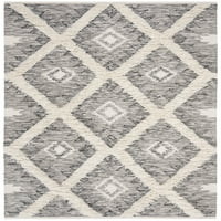Kenijski ručno tkani tepih od bjelokosti u boji 9455