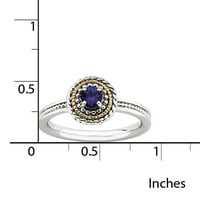 14k safirni prsten od srebra