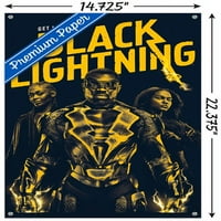 Comics TV - Zidna umjetnički plakat Black Lightning - Key s gumbima, 14.725 22.375