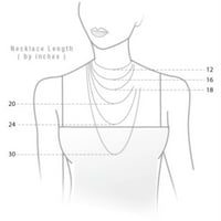 Ogrlica od bijelog slatkovodnog bisera za žene, red srebra od 17 i 18 7 inča