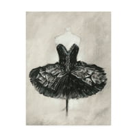 Zaštitni znak likovna umjetnost 'crna baletna haljina I' platno umjetnost Ethana Harpera