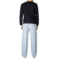 Odrasli muškarci, dvodijelni flanel pidžama setovi za spavanje, veličine S-2XL