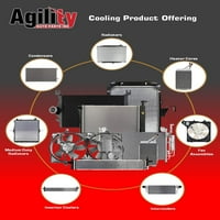 Agility Auto dijelovi dvostruki radijator i sklop ventilatora kondenzatora za Scion, Subaru, Toyotine modele