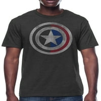 Marvel Captain America Shield muški i veliki muški grafički tinejdžer, veličine S-3xl