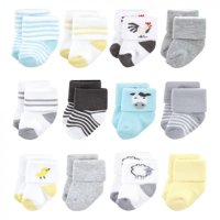 Čarape za novorođenčad i frotir, 12 pakiranja, 6 mjeseci