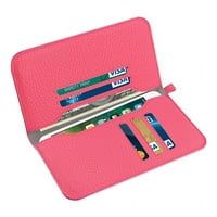 Univerzalna Torbica za novčanik za telefon s bočnim džepovima i magnetskim Preklopom za Aboud vruće ružičaste boje
