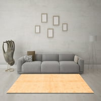 Moderni tepisi u apstraktnoj narančastoj boji, kvadrat 8 stopa