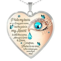 Ljubavni Privjesak srce privjesak Od legure breskve srce ogrlica Od legure nakit u obliku srca šarena klasična ogrlica