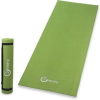 Protuklizna prostirka za jogu s podesivim remenom za nošenje-Zelena