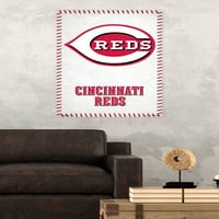 Zidni poster s logotipom Cincinnati Reds, 22.375 34