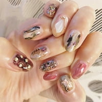 Glitter nokti nepravilnog oblika školjke lijepa manikura dekor Ljepota Nail Art naljepnica za žene