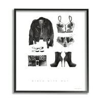 _ Sleng citat žensko modno raspoloženje u crnom okviru, 20, dizajn Mercedes Lopez Charro