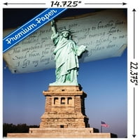 Atrakcije - zidni plakat s Kipom slobode, 14.725 22.375