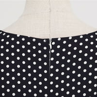 Ženska modna Vintage Maksi haljina s čipkastim rukavima s printom na točkice