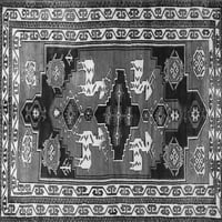 Tradicionalne prostirke za sobe u Perzijskom stilu u sivoj boji, kvadratne 4 inča