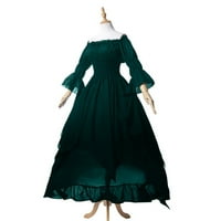 Ženska haljina s dugim rukavima i dekolteom, haljina za kosplej do poda, prevelika haljina