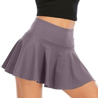 Ženske dvodijelne lažne joga kratke hlače s visokim strukom, elastične Fitness kratke hlače za vježbanje, kratke hlače za trčanje,