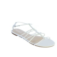 Bambusov spektakularna sandala sa sandalom u bijeloj boji