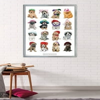 Keith Kimberlin - zidni poster štenci u šeširima, 22.375 34