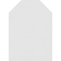 16 W 18 H osmerokutna gornja površinska nosač PVC Gable Oblub: Nefunkcionalan, W 2 W 2 P Okvir za prag Brickmould