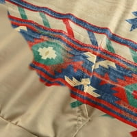 Crna majica s patentnim zatvaračem s okruglim vratom, zimski Ženski džemper s dugim rukavima i vezicama, aztečki zapadni etnički